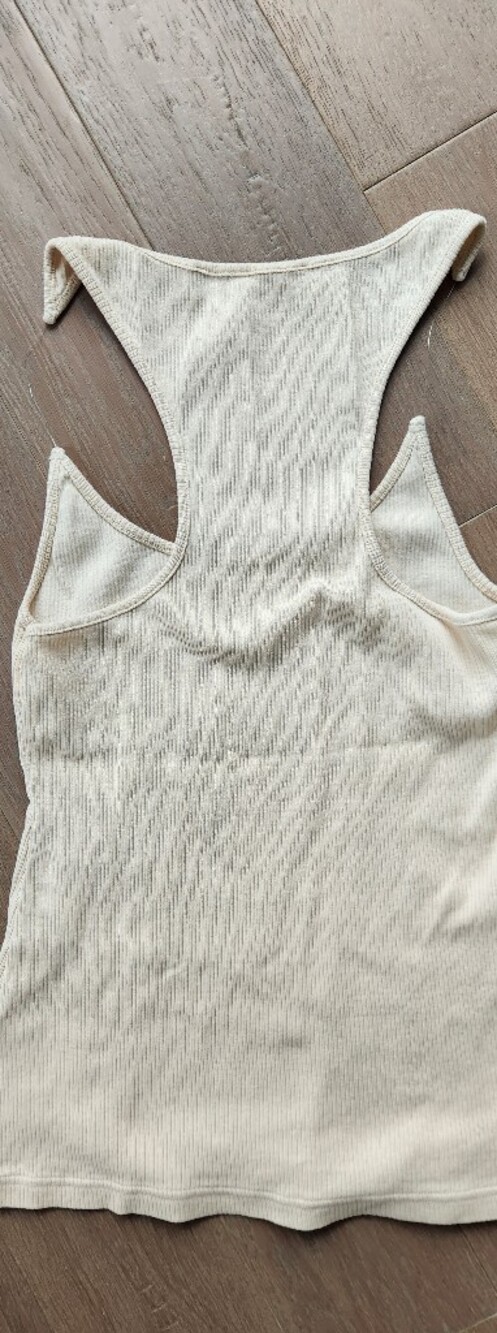 Y/Project Cream Ribbed Racerback Tank - Picture 6 of 6